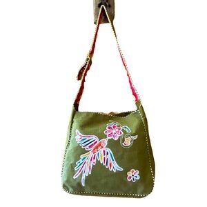 Loop Peace Dove Crossbody Tote Messenger Bag